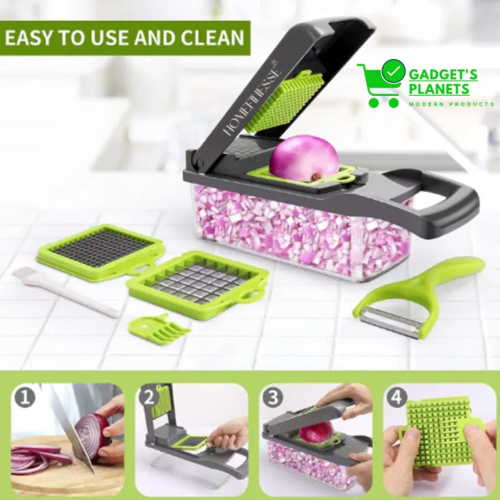 16-in-1 Multifunctional Vegetable & Fruit Cutter